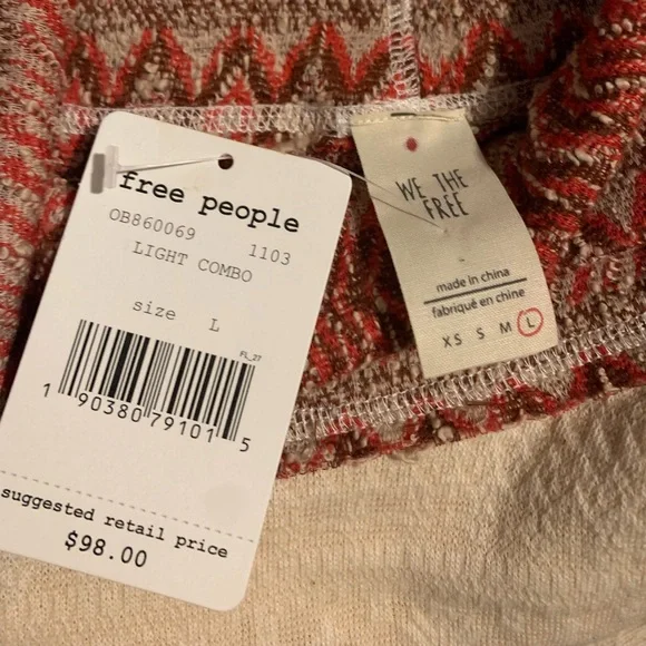 Free People White and Pink Sweater - Picture 5 of 8